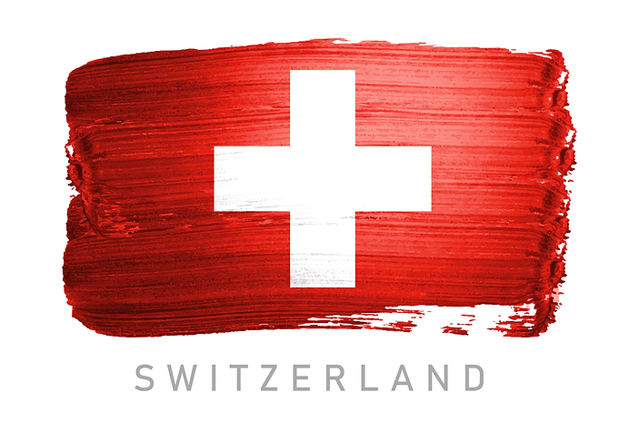 Switzerland flag map