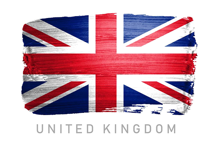 United Kingdom flag map