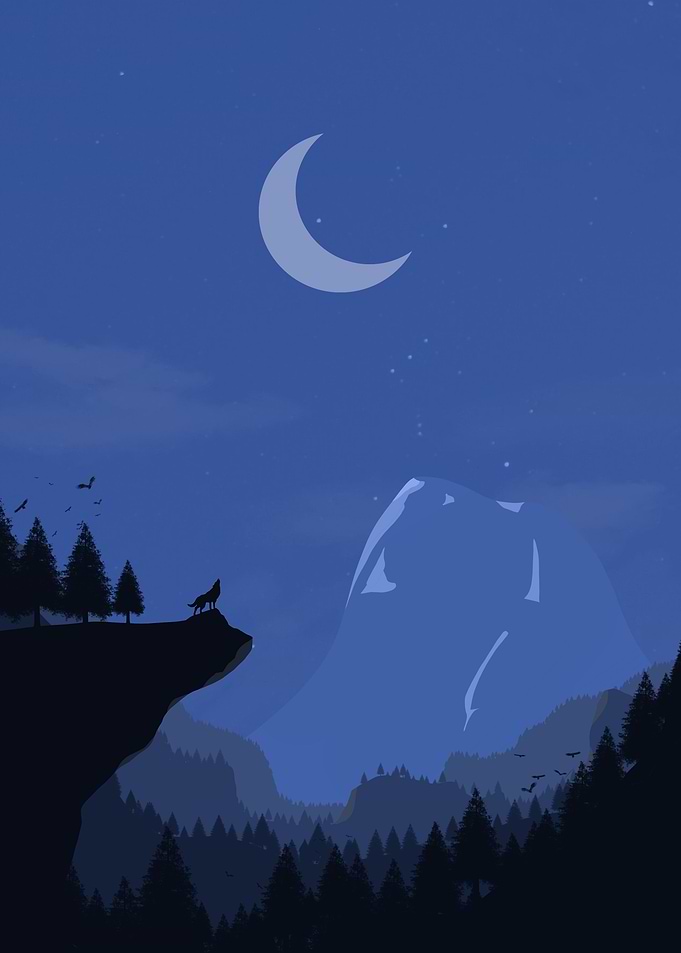 Howling wolf
