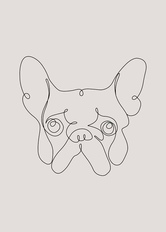 One Line Frenchie
