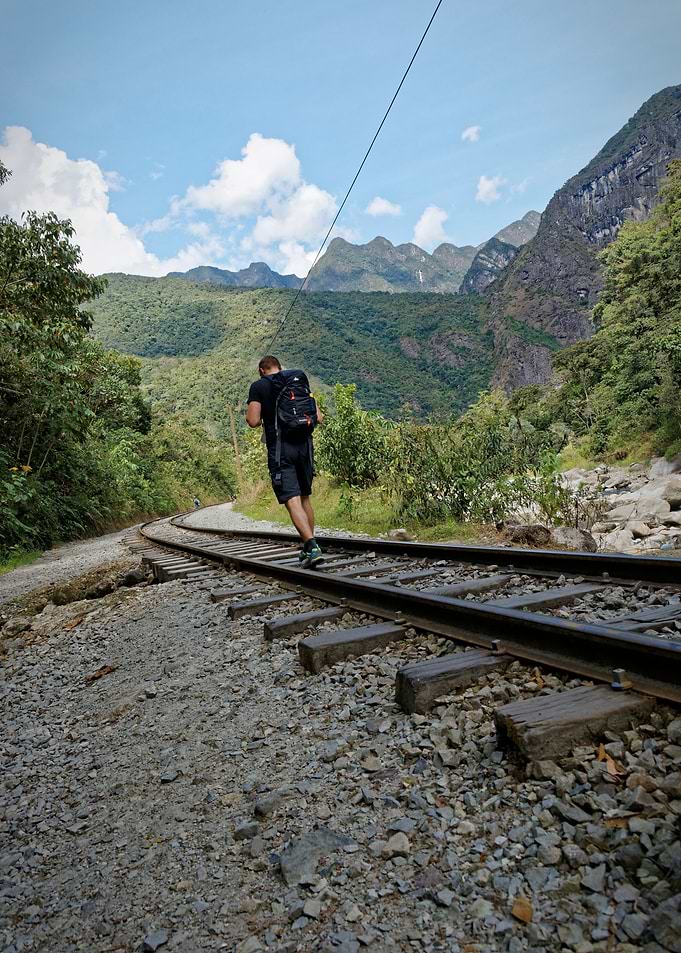 Walking on the railroad