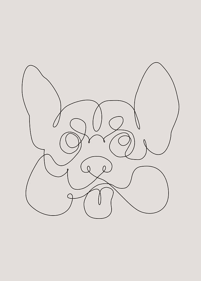 One Line Corgi