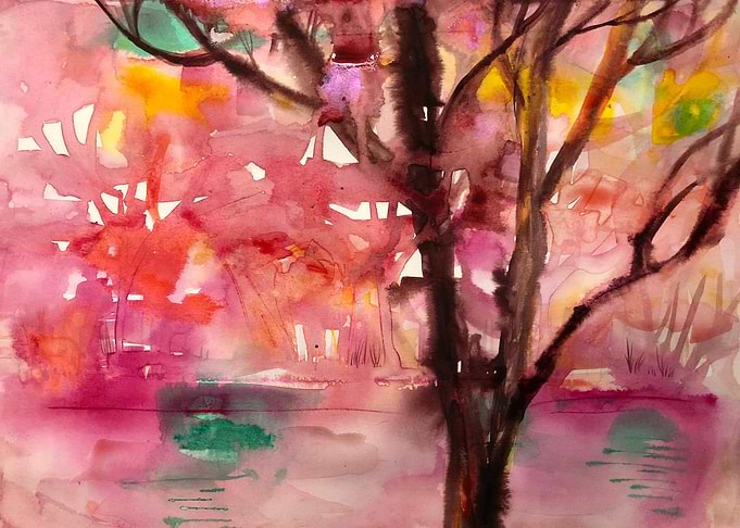 pink landscape