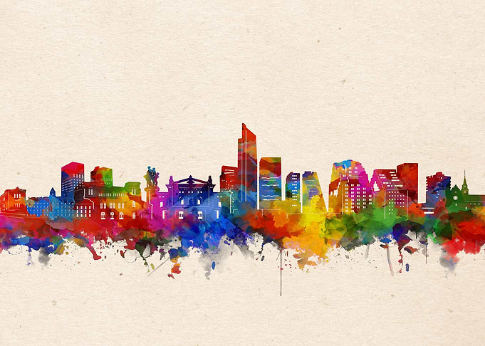 oslo watercolor