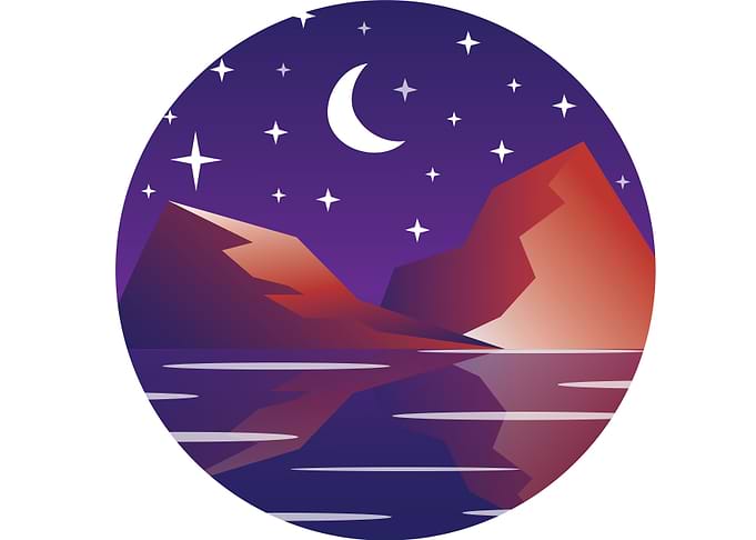 Purple Night Sky