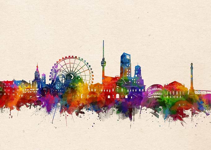 stuttgart watercolor