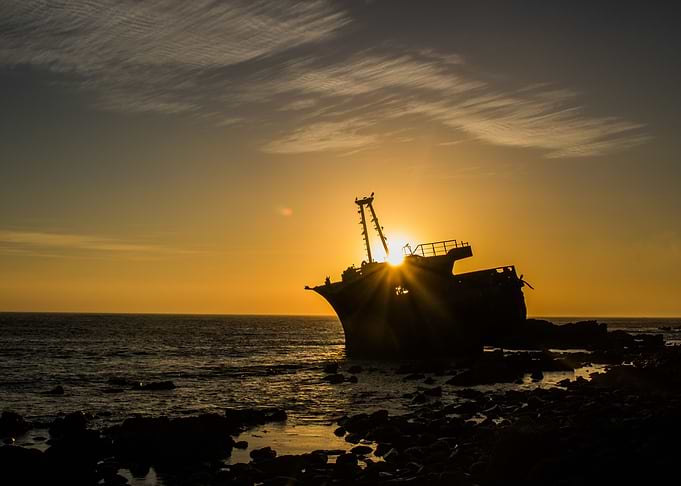 Sunset Ship