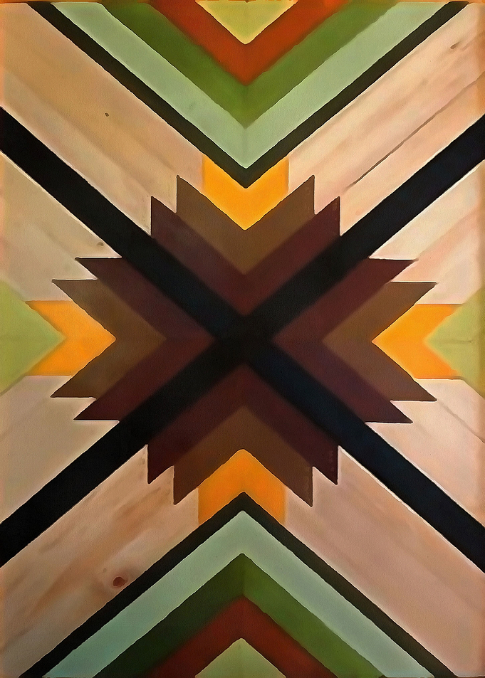 Geometric Wood Pattern