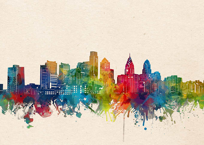 philadelphia watercolor
