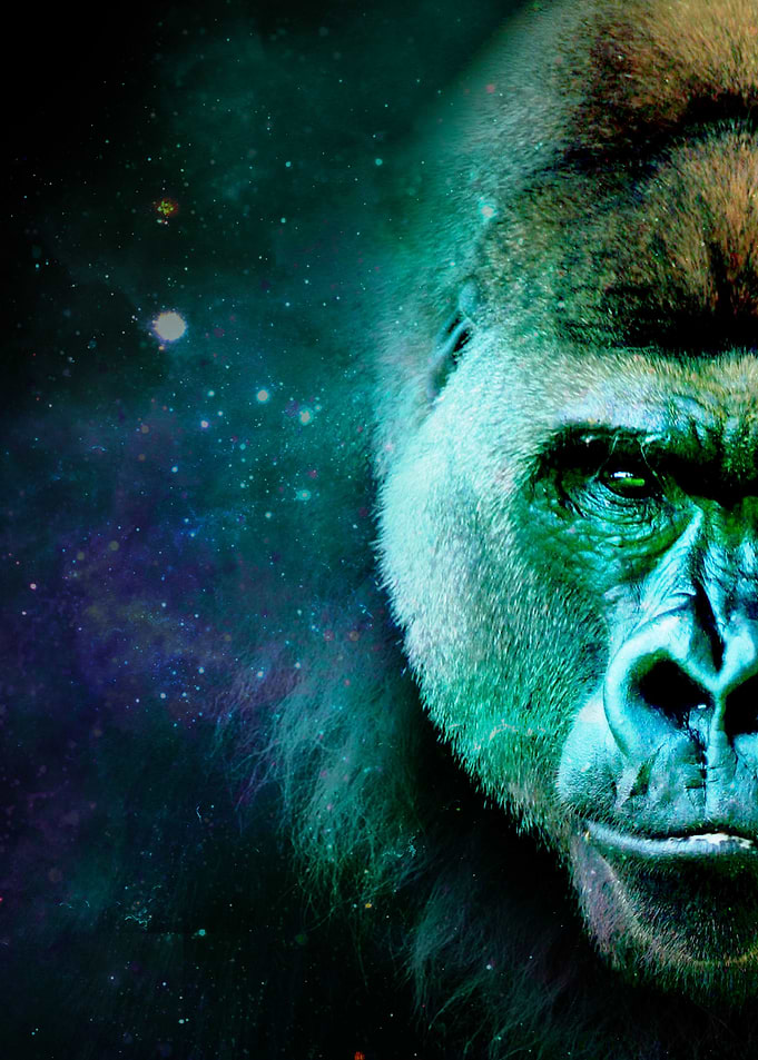 Galaxy Gorilla Green