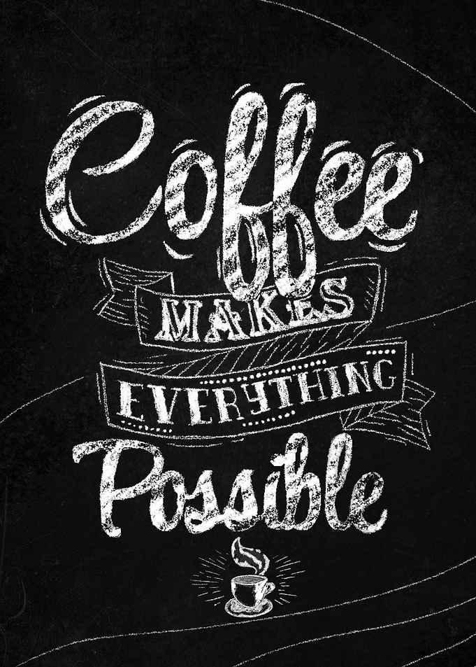 Coffee chalkboard