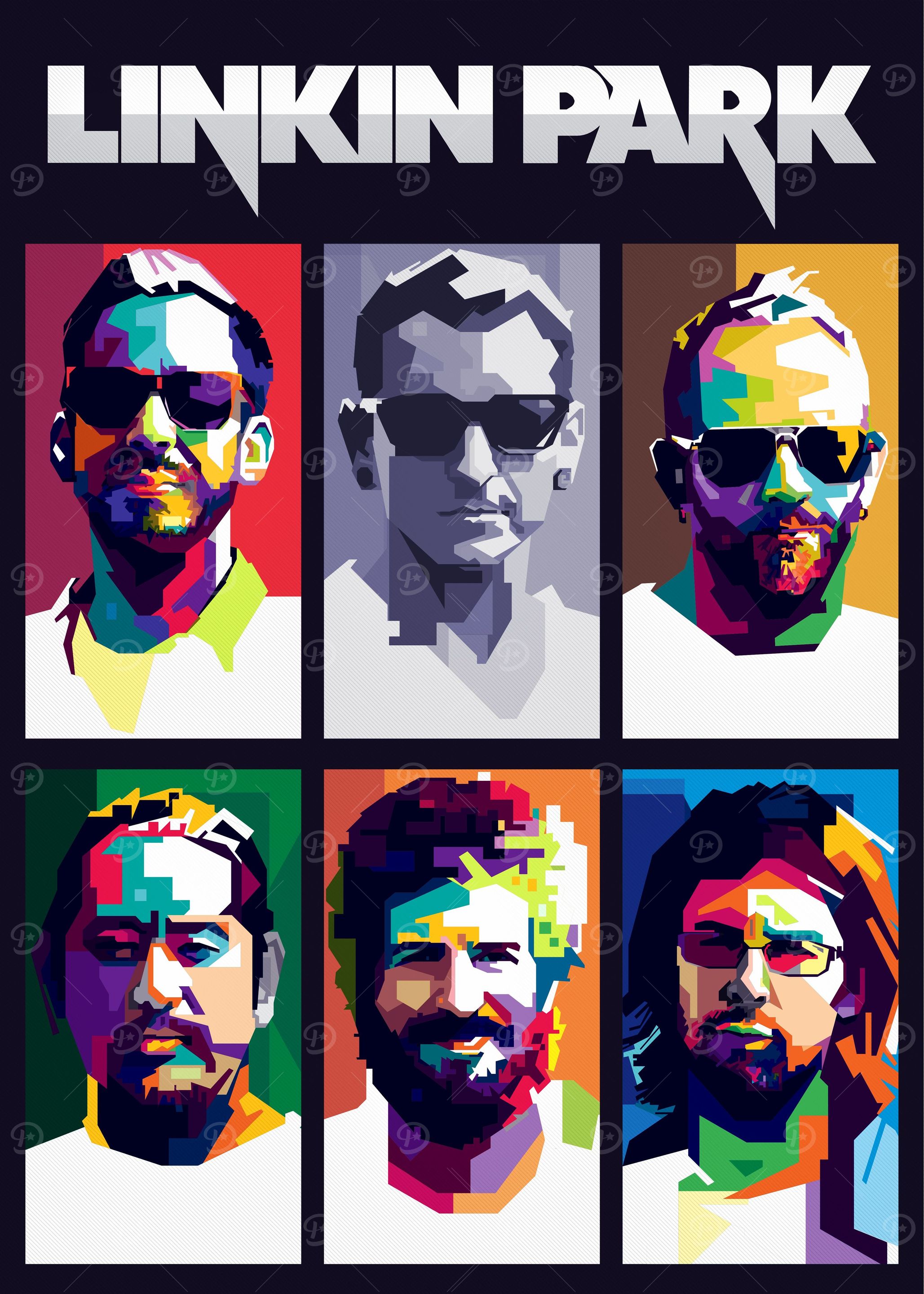Linkin Park Pop Art