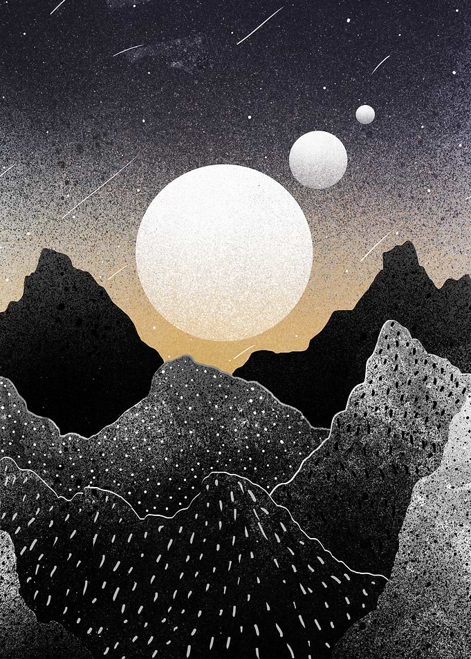 A Starfield sky
