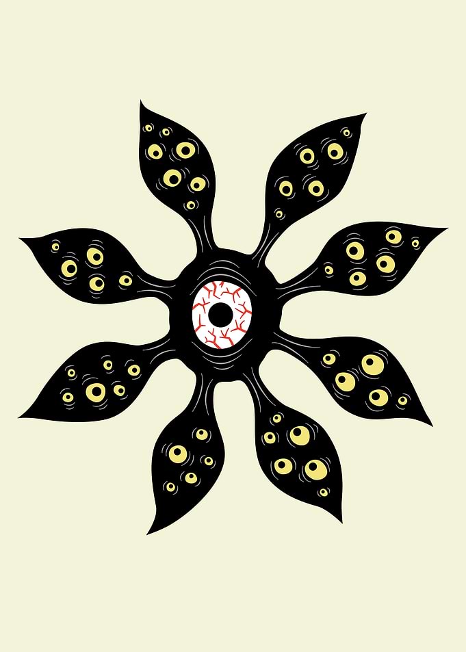 Evil Eye Creepy Monster