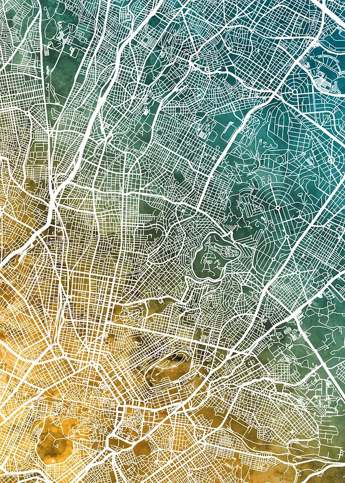 Athens Greece Map
