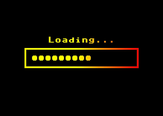 Loading retro 8 bit yelre