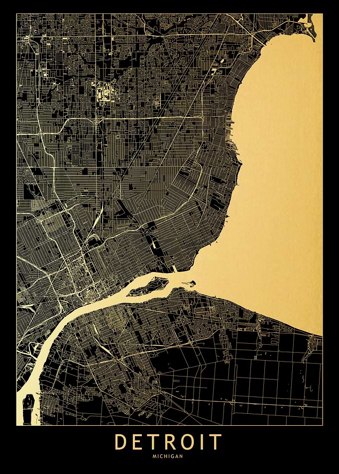 Detroit Gold Map
