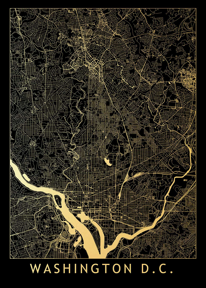 Washington DC Gold Map