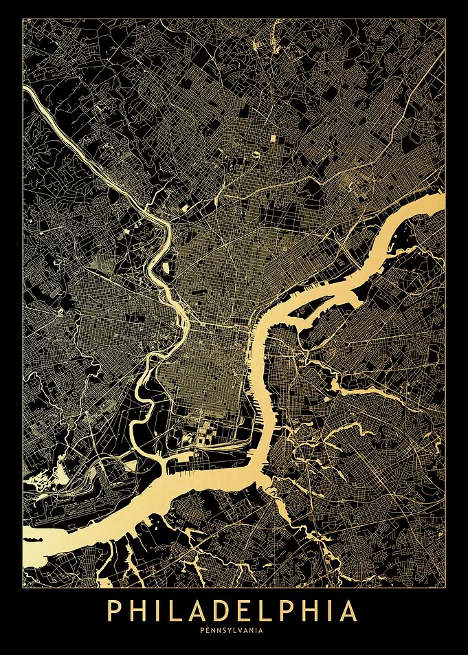 Philadelphia Gold Map