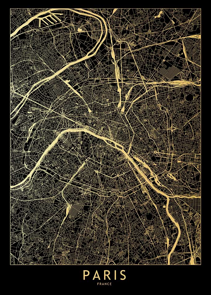 Paris Gold Map