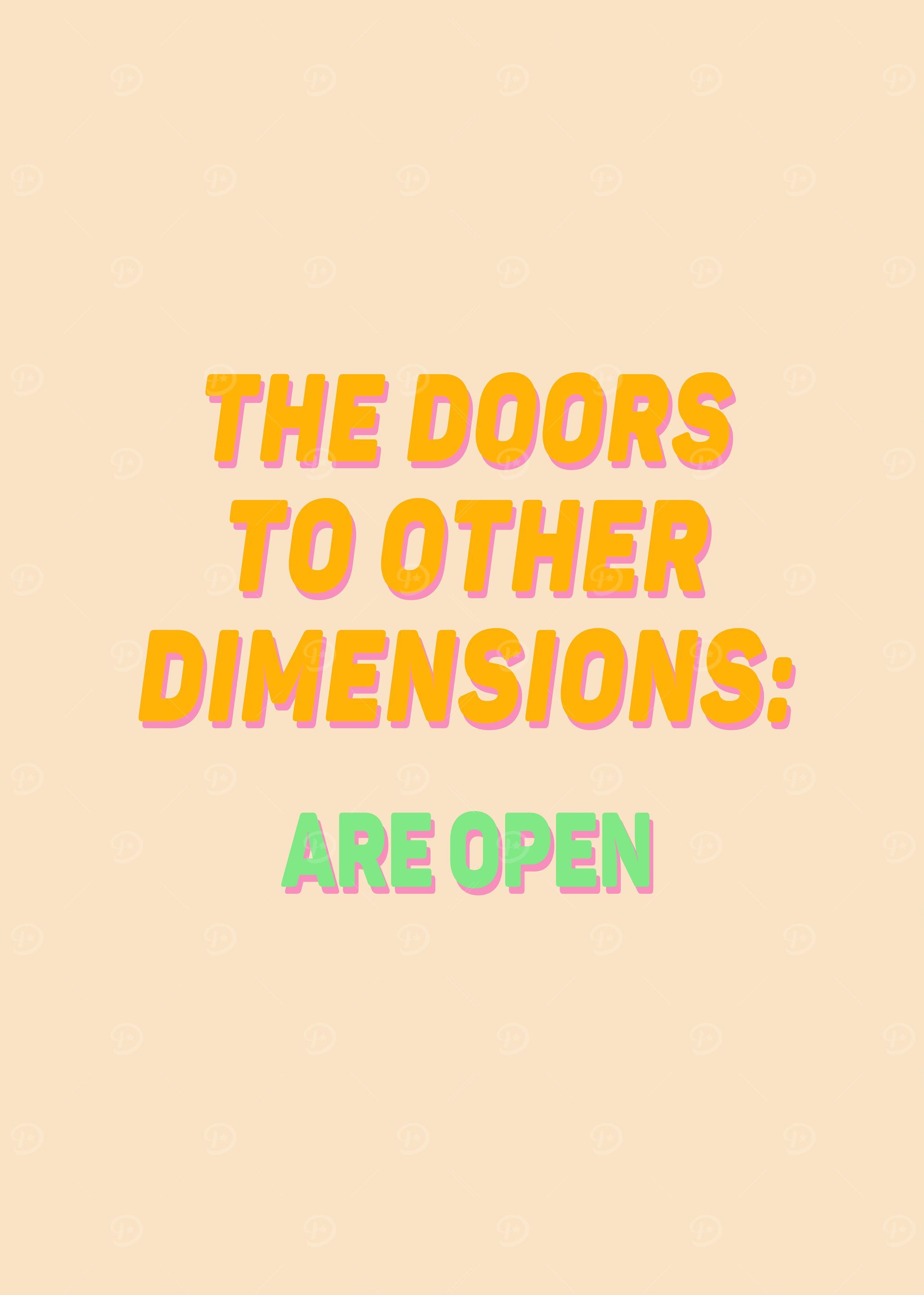 The doors are open