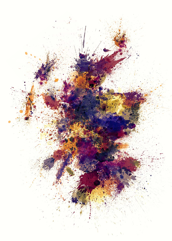 Scotland Splash Map