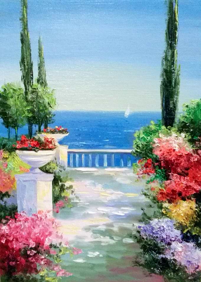 Park near the sea