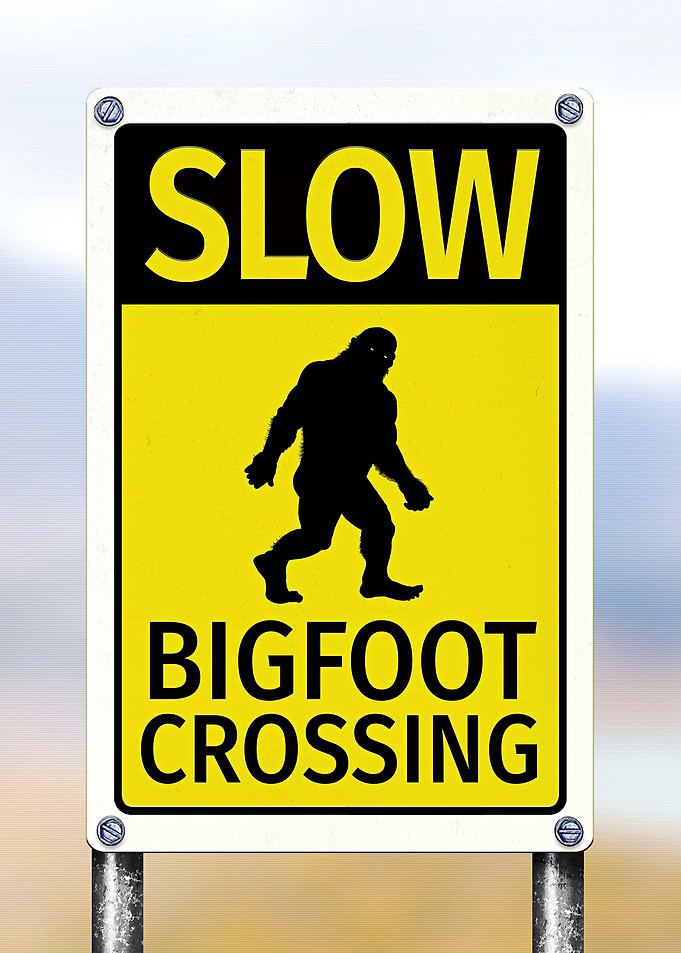 Bigfoot Crossing Sign