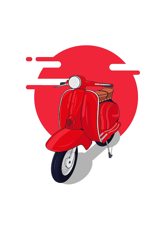 Red Scooter