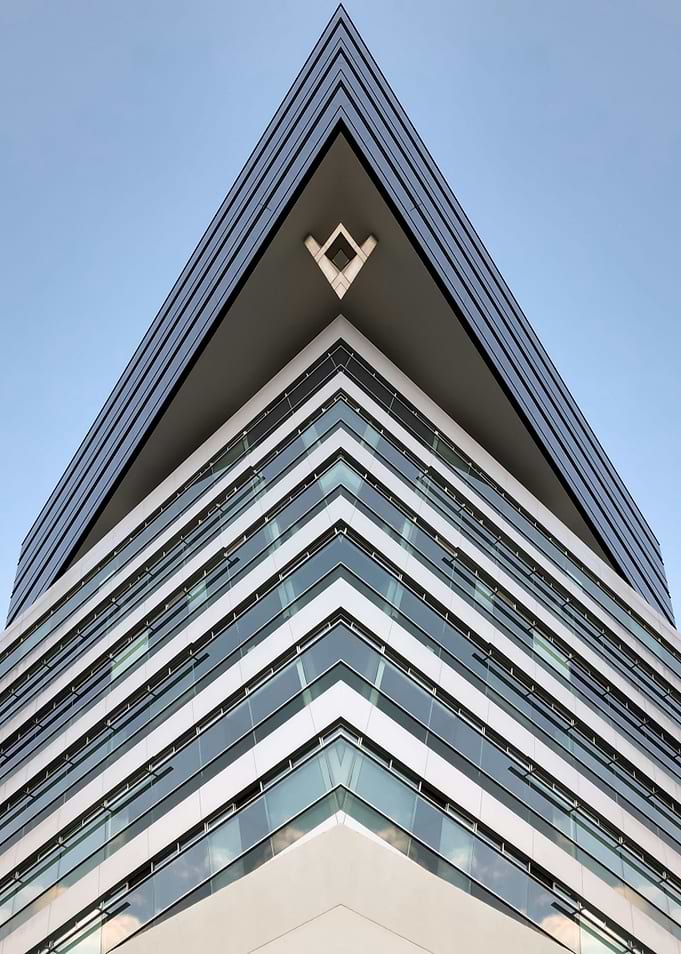 High up