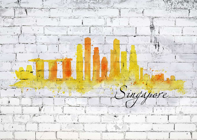 Singapore water color