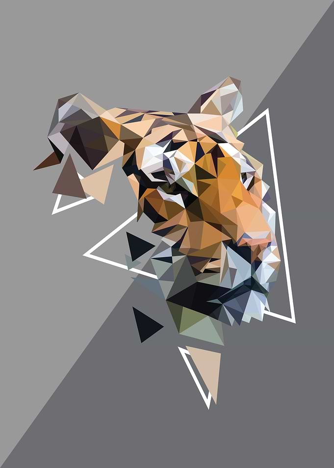 LOW POLY TIGER