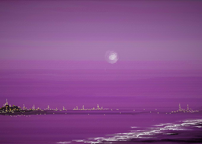 city lights by the bay