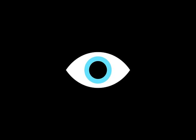 Eye stylized simple disqui