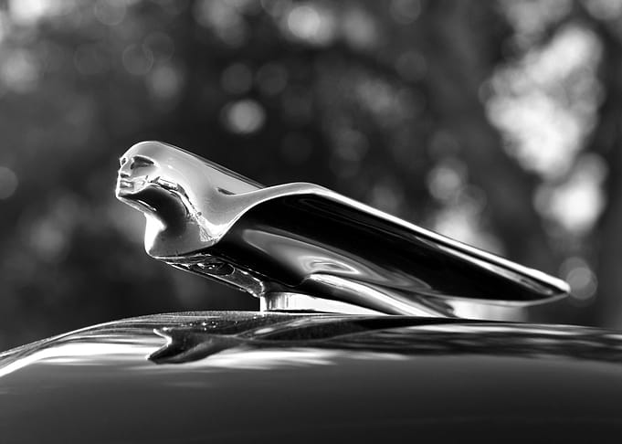 1949 Cadillac flying man