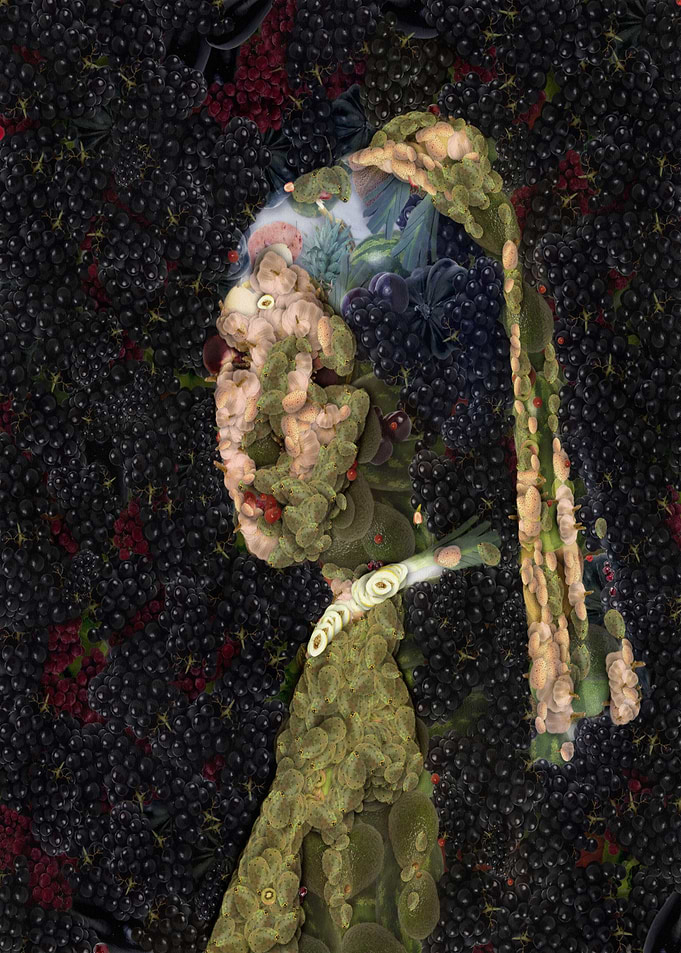 Strawberry Earring Mosaic