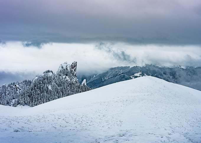 Winter mountain landscape