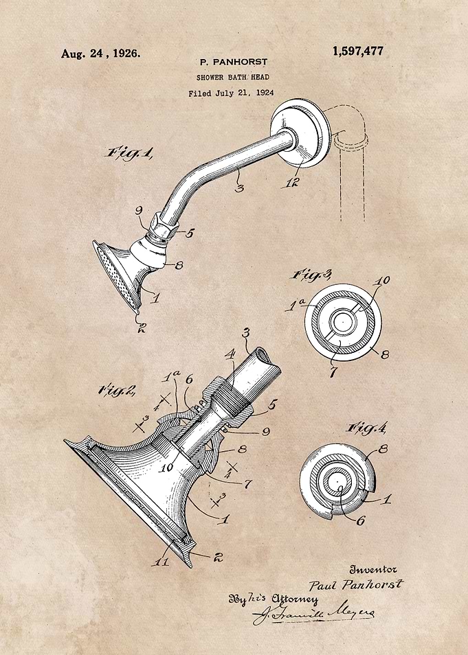 patent Shower bath head