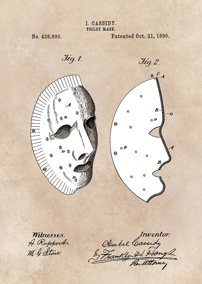 patent Cassidy Toilet mask
