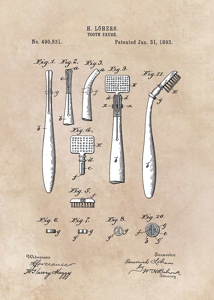patent Lohers Toothe brush