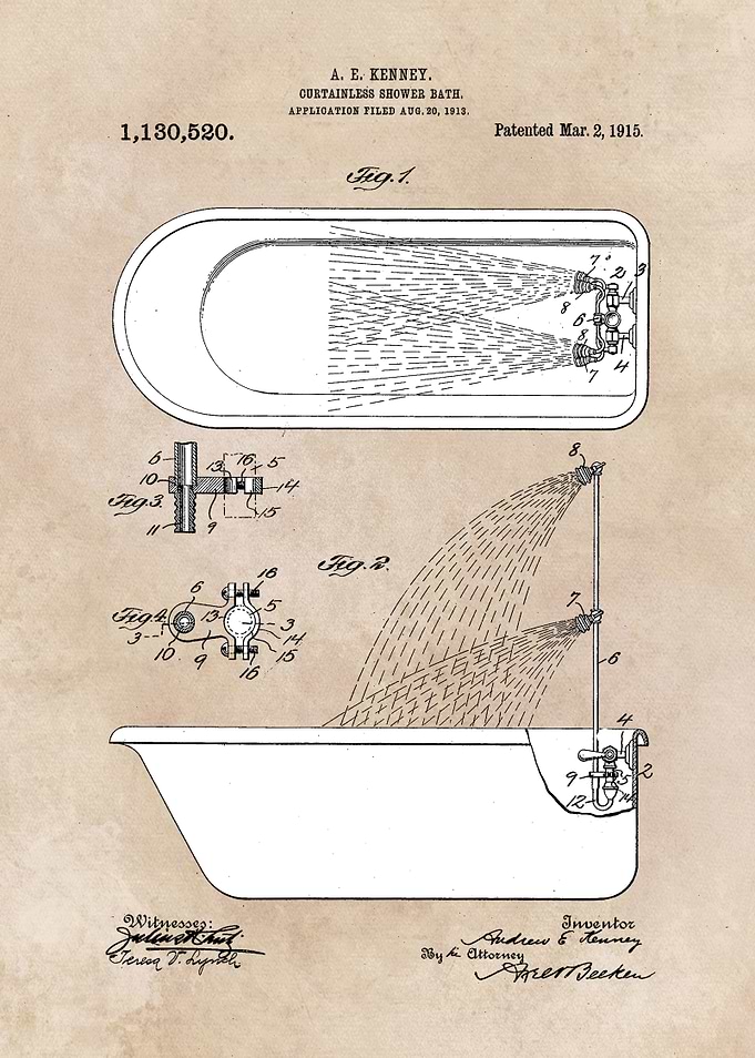 patent shower bath