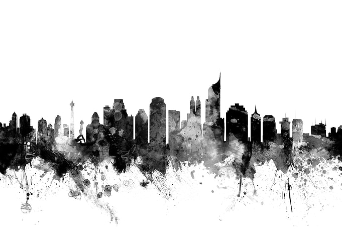 Jakarta Indonesia Skyline