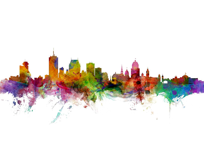 Quebec Canada Skyline