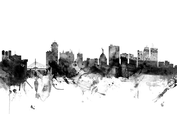 Winnipeg Canada Skyline