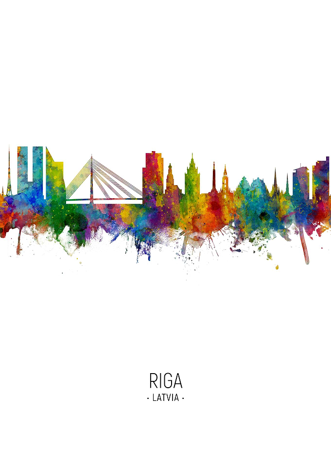 Riga Latvia Skyline