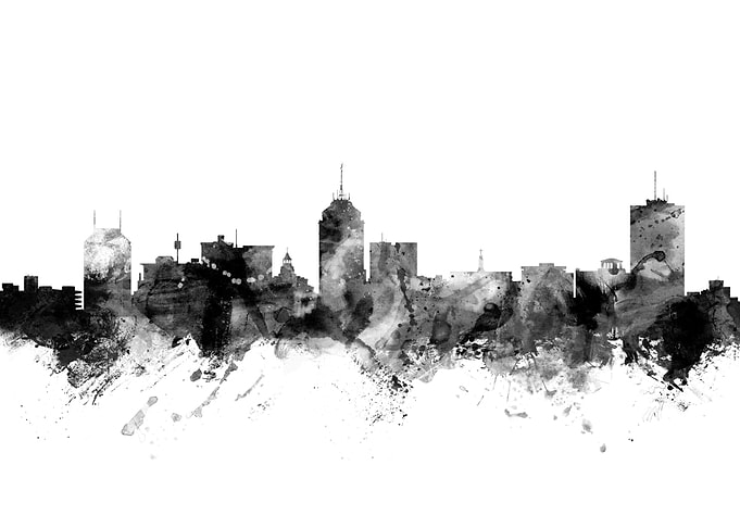 Fresno California Skyline