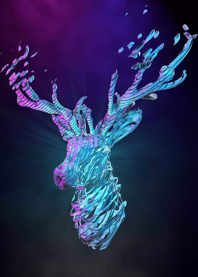 Neon Deer