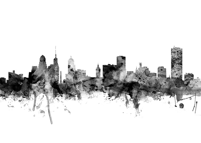 Buffalo New York Skyline
