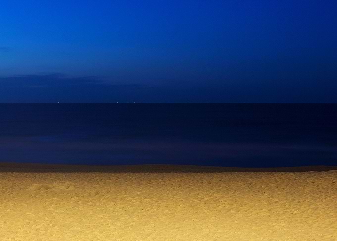 beach by night