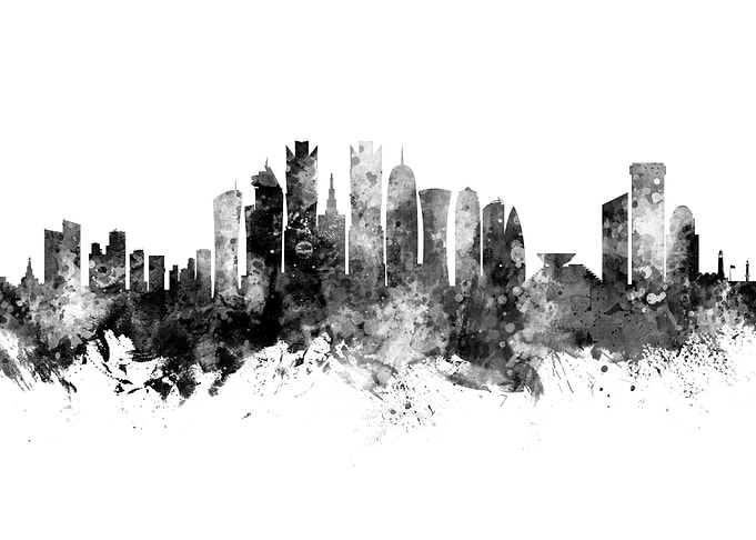 Doha Qatar Skyline